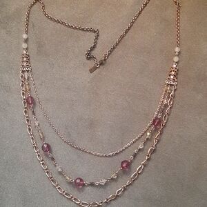 Vintage 1928 triple strand necklace